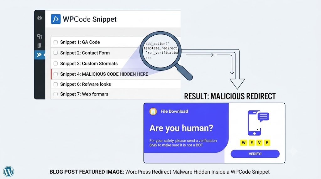 WPCode Redirect Malware: Real WordPress Cleanup Case Study